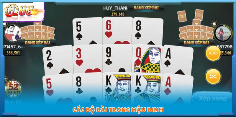 Hệ thống các bộ bài thường gặp khi chơi